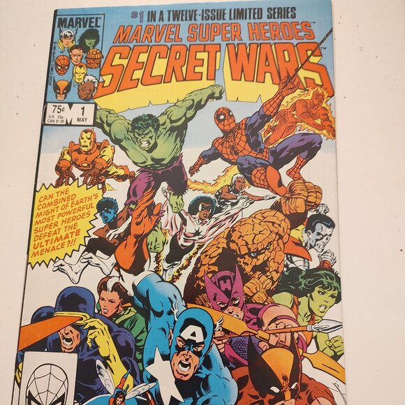 MARVEL SUPERHEROES SECRET WARS # 1 BLUE GALACTUS 1ST CAMEO OF THE BEYONDER